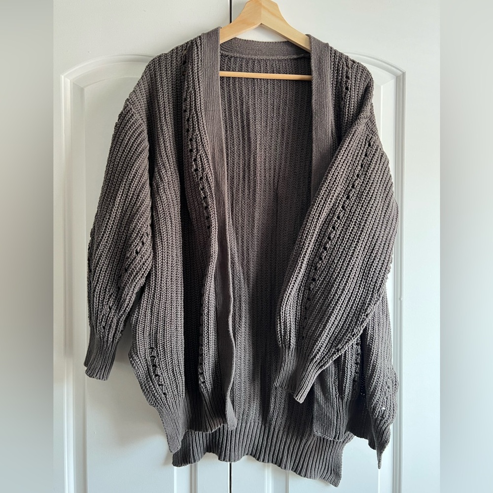 Cozy Gray Women's Cardigan